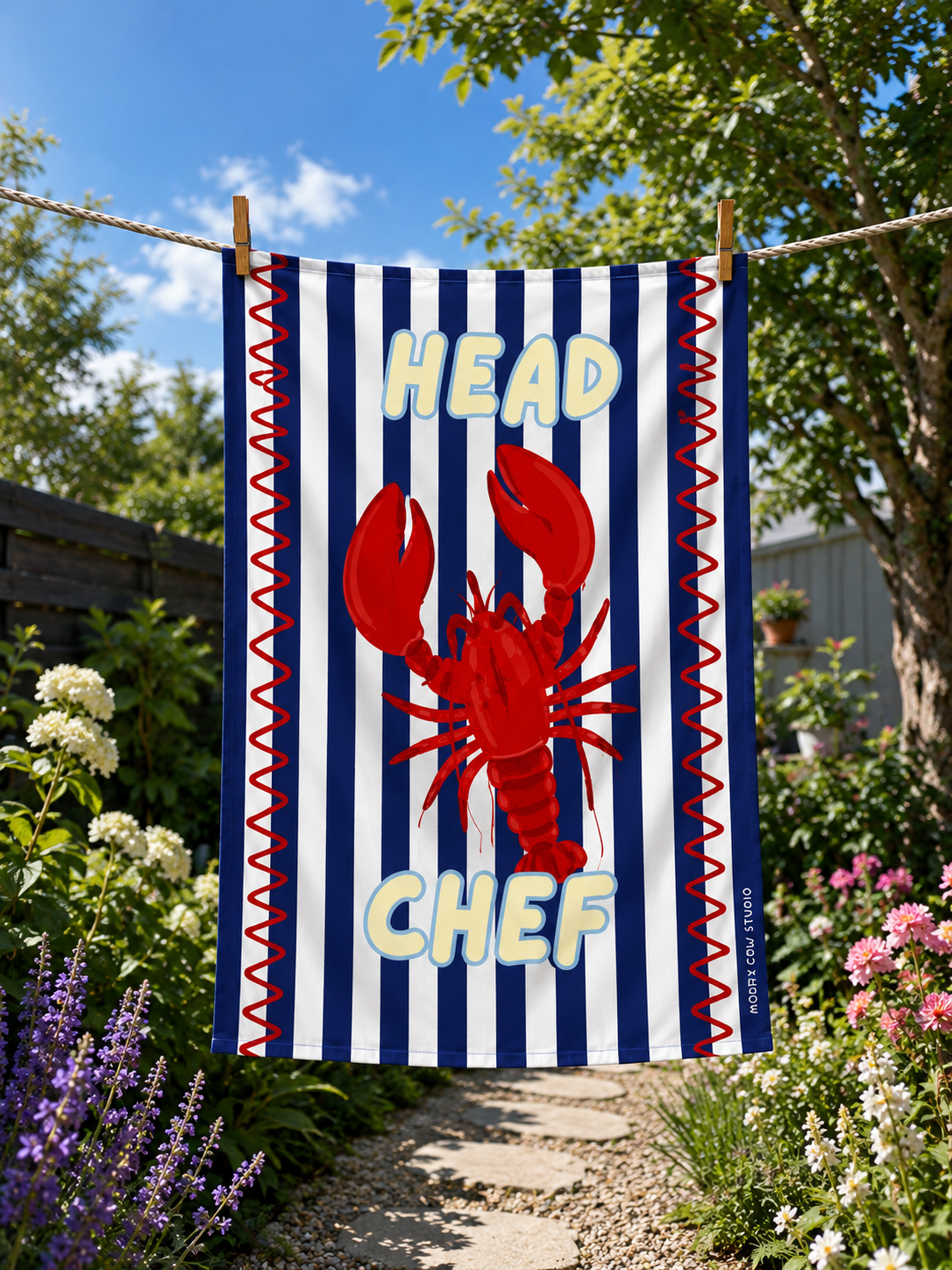 Head Chef Lobster Tea Towel