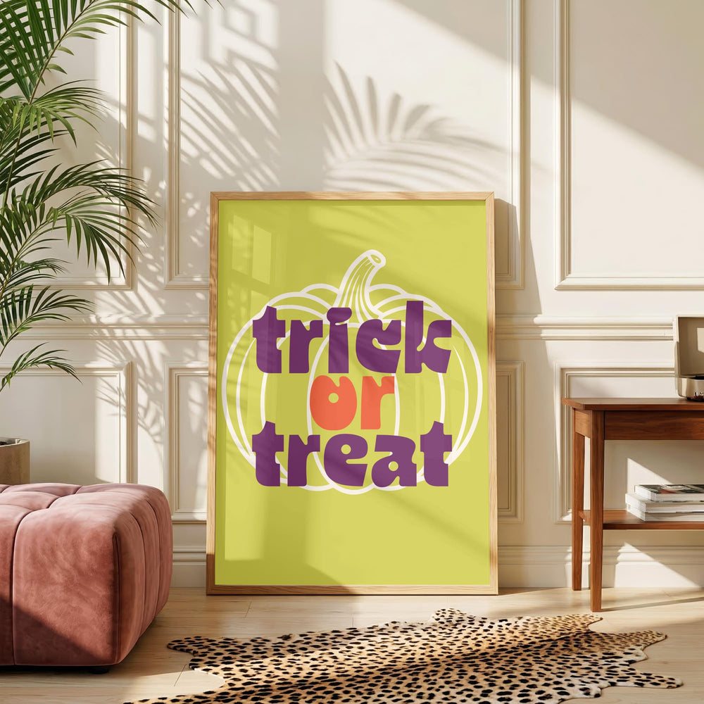Groovy Halloween Pumpkin Print