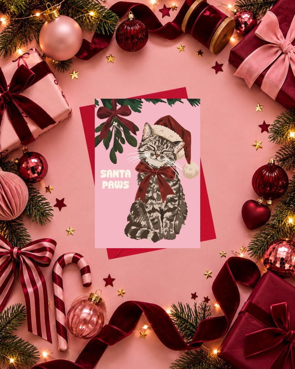 Santa Paws Christmas Card