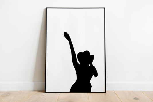 Cheers Cowgirl print