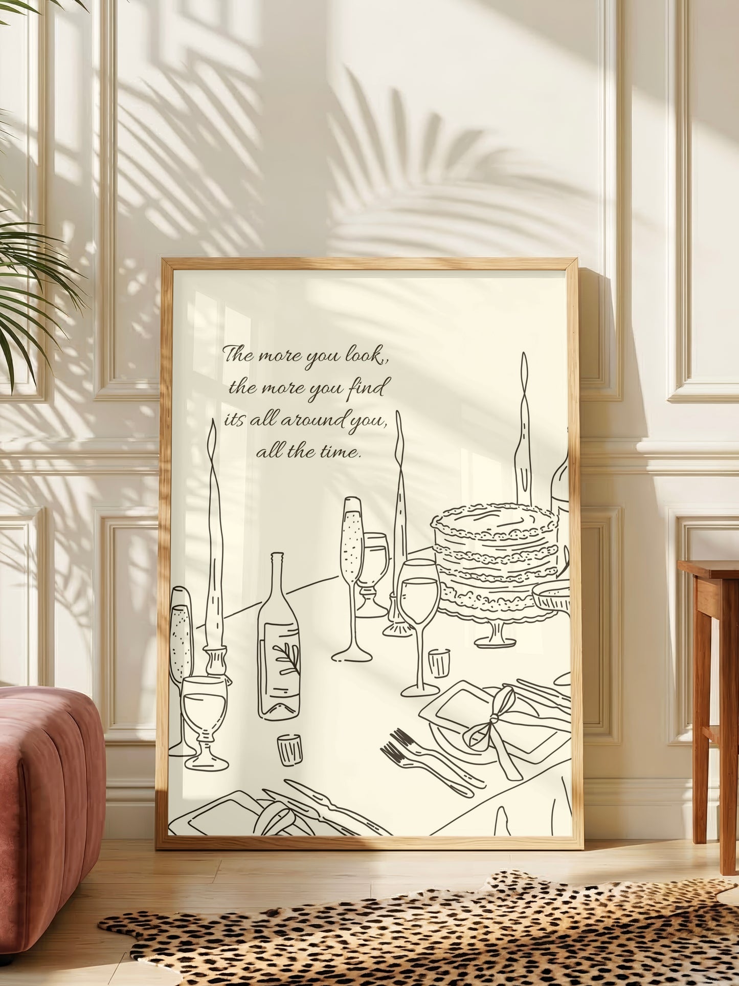 Romantic Dinner Table Print