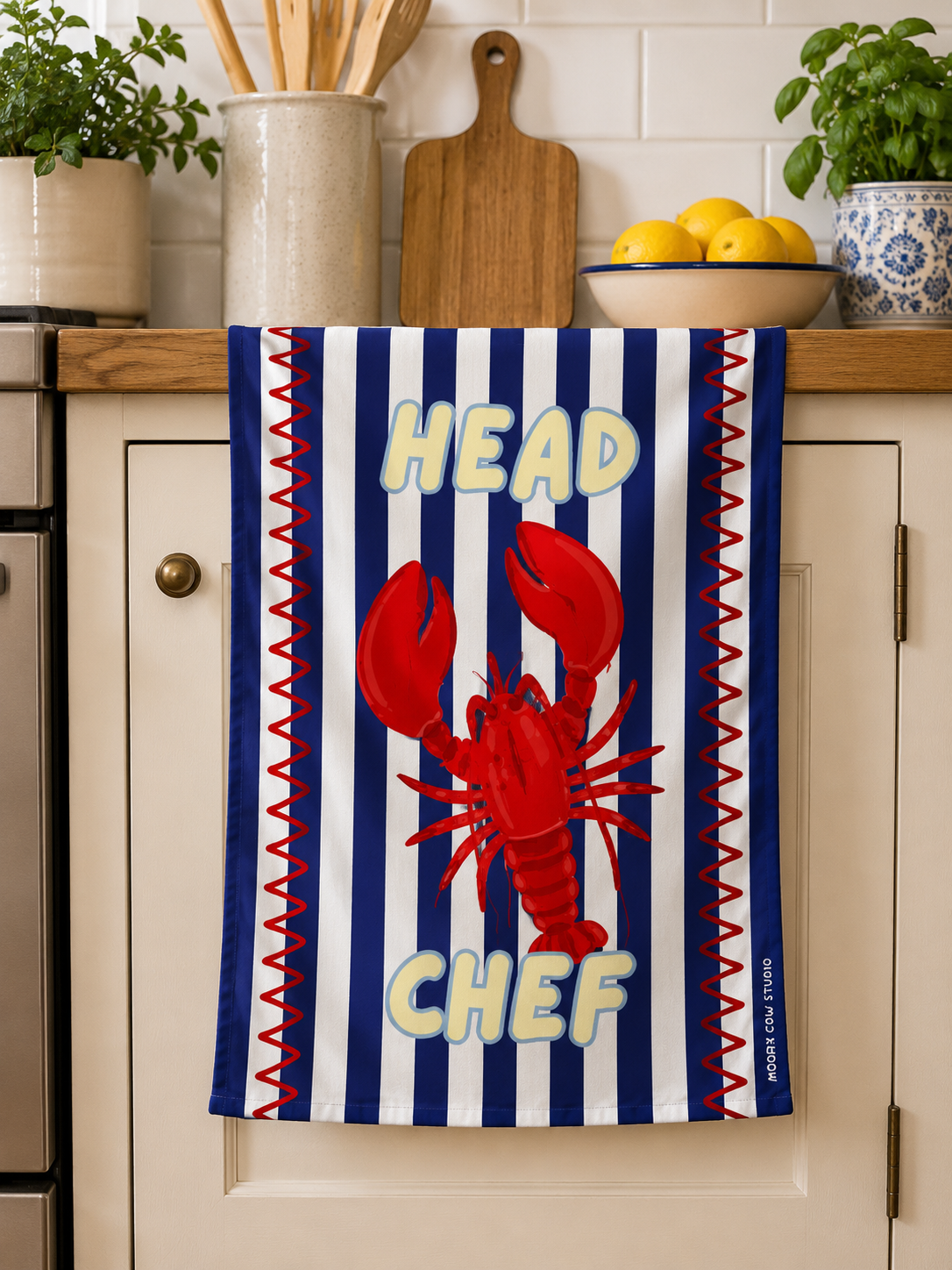 Head Chef Lobster Tea Towel
