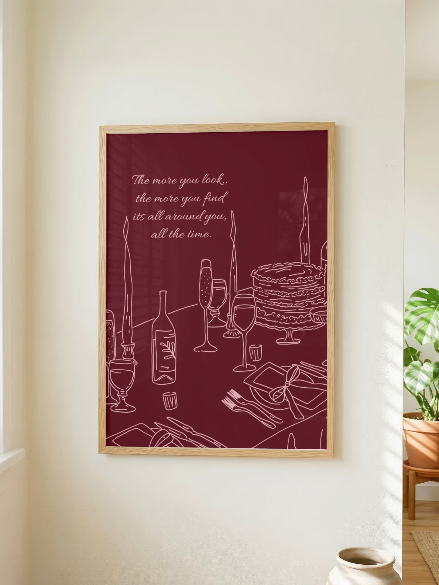 Romantic Dinner Table Print