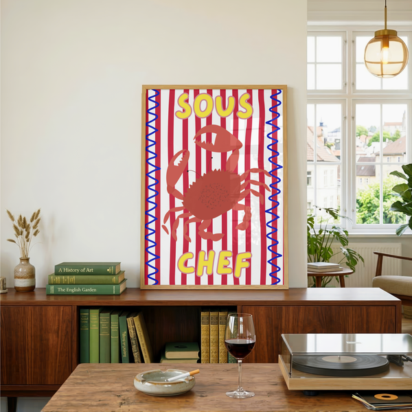 Sous Chef Crab Print