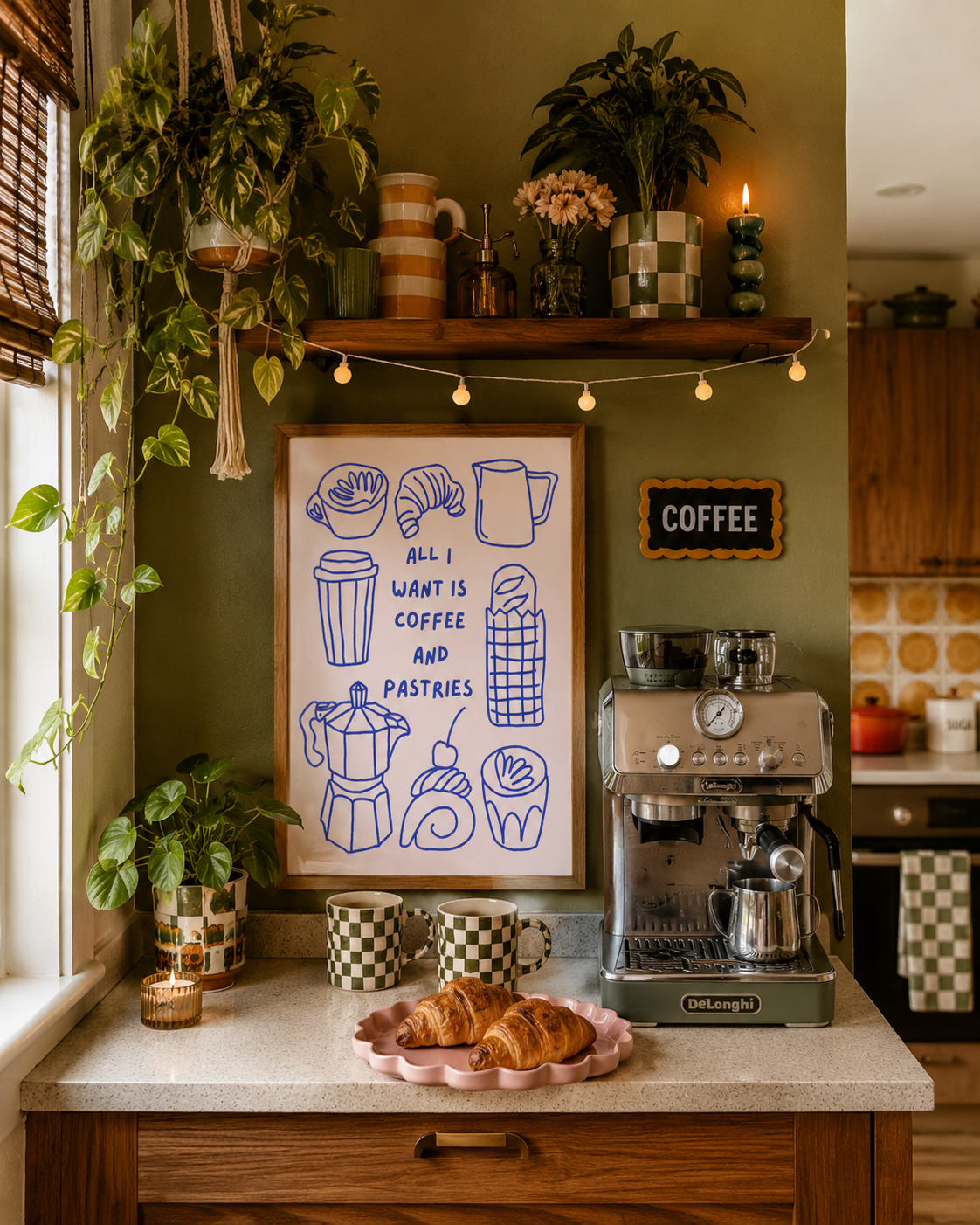 Coffee & Pastries Print