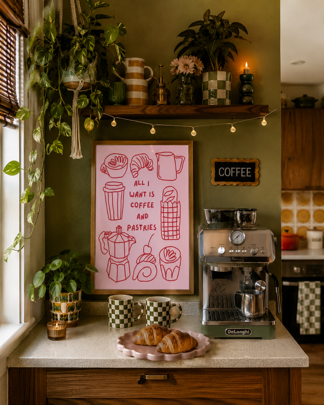 Coffee & Pastries Print