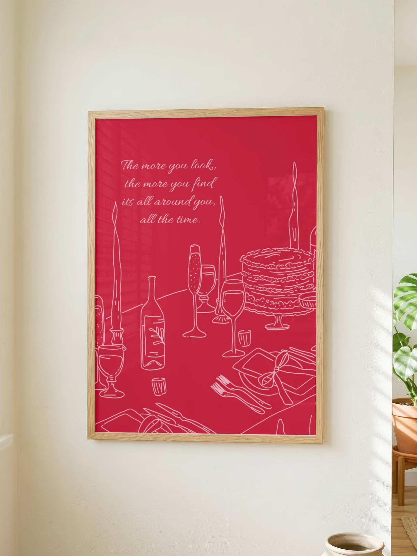 Romantic Dinner Table Print