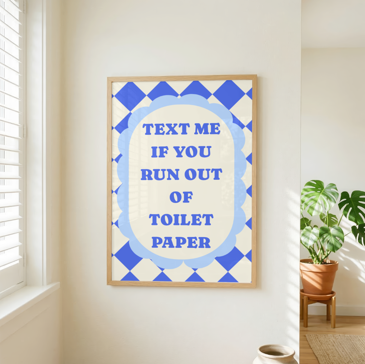 Text me if you run out Print