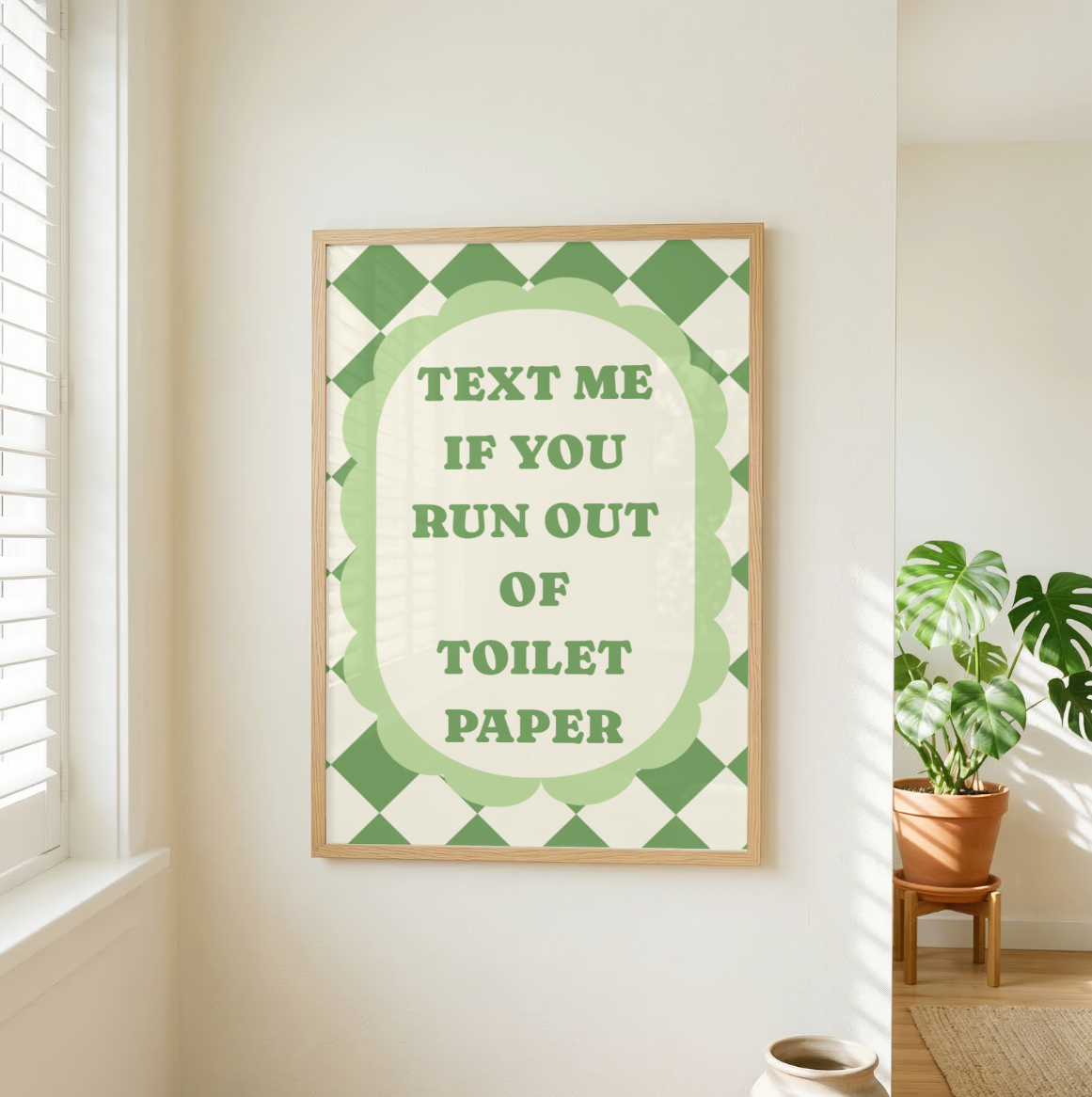 Text me if you run out Print
