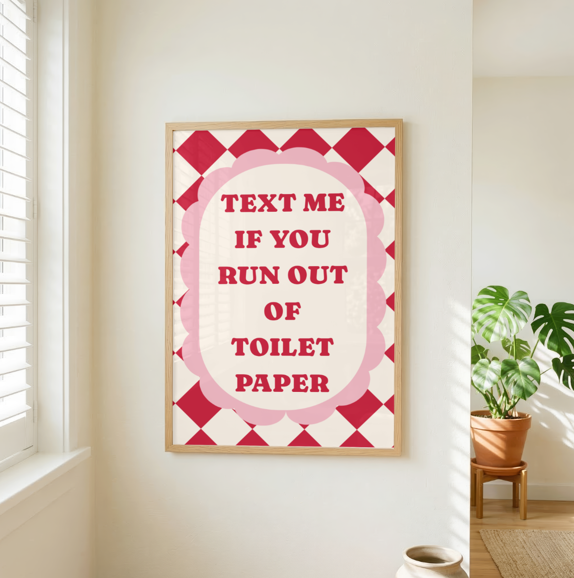 Text me if you run out Print