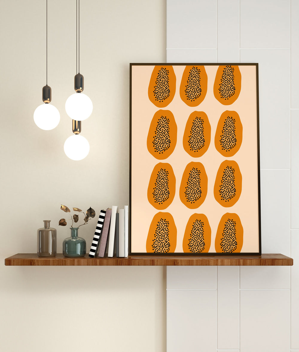 Papaya Fruit Print