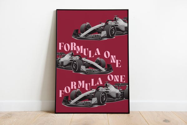 F1 Cars Poster