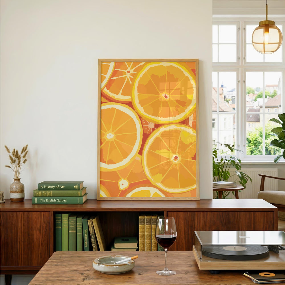 Mediterranean Orange Slice Print