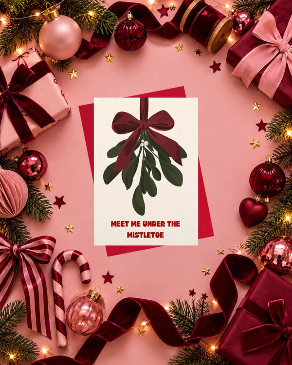 Mistletoe Christmas Card