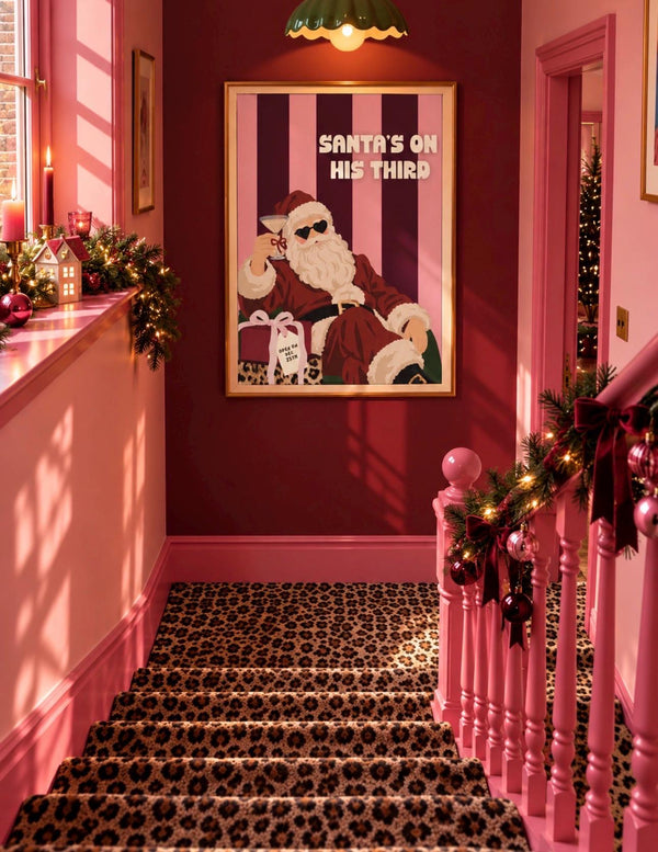 Boozy Santa Print